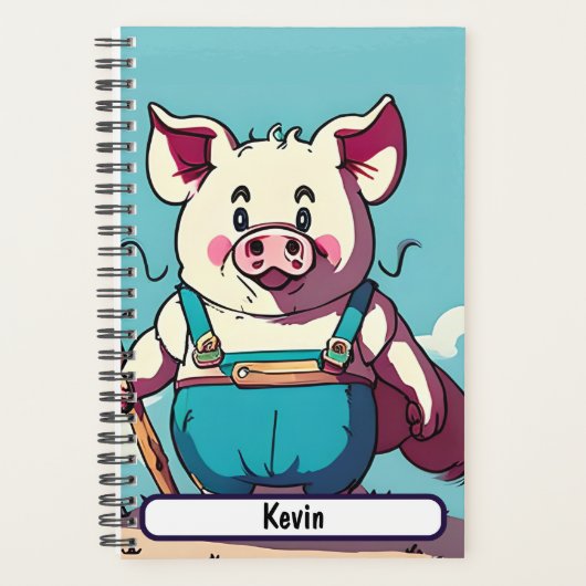 Porky the Farmer Planner with Customable Nametag (Devant)