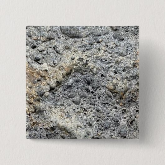 Porous Stone | Vierkante Button 5,1 Cm (Voorkant)