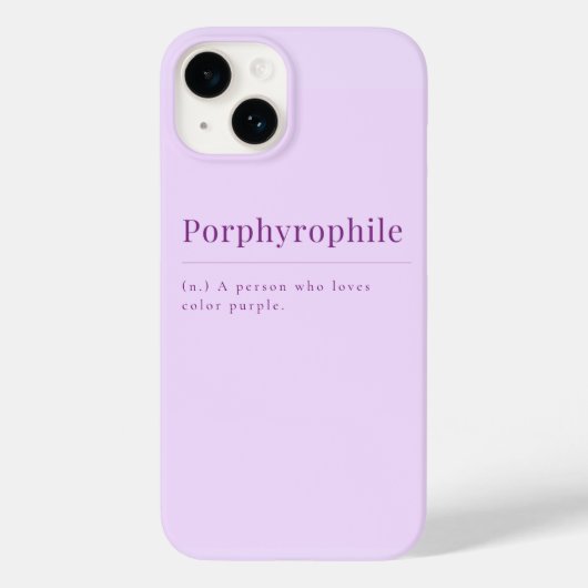 Porphyrophile : coque iphone lavande (Verso)