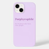 Porphyrophile: Lavendel iPhone Case (Achterkant)