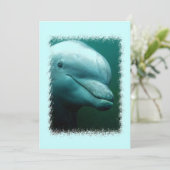 Porpoise Invitation Kaart (Staand voorkant)