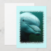 Porpoise Invitation Kaart (Voorkant / Achterkant)