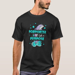 Porpoise met een dolfinebioloog voor het doel A T-shirt