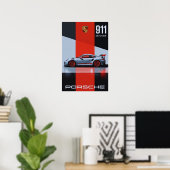 Porsche 911 GT3 RS – Precision in Motion" 🚗🔥 Poster (Thuiskantoor)