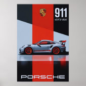 Porsche 911 GT3 RS – Precision in Motion" 🚗🔥 Poster (Voorkant)