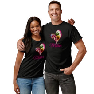 Porselein Geïnspireerde Bloem T-shirt
