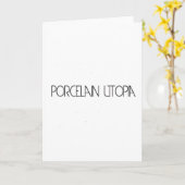 Porselein Utopie Kaart (Gele Bloem)