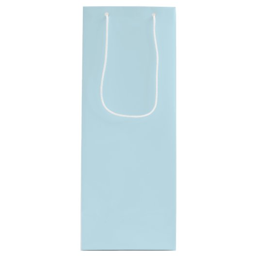 Porseleinblauw Wijn Cadeautas (Voorkant)