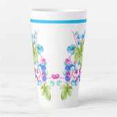 Porseleinen bessen op een grote latte Mok (Voorkant)