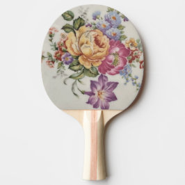 Porseleinen geïnspireerde Floral Ping Pong Paddle Tafeltennisbatje