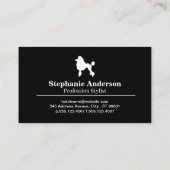 porseleinkast | Logo schaar Visitekaartje (Achterkant)