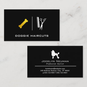 porseleinkast   Salon Scissors   Doggie Bone Visitekaartje