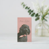 porseleinkool visitekaartje (Staand voorkant)