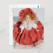 porseleinpop briefkaart (Voorkant / Achterkant)