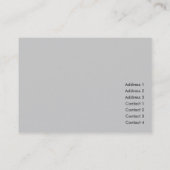 "Porshe" Chubby-profielkaart Visitekaartje (Achterkant)