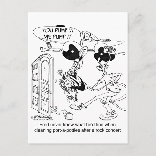 Port-a-Potty After a Rock Concert Briefkaart (Voorkant)