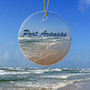 Port Aransas Beach in Texas Keramisch Ornament