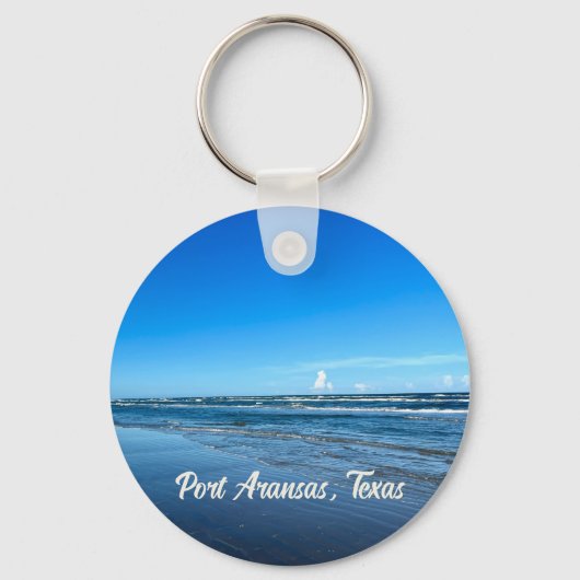 Port Aransas Texas Coast Ocean Waves Sleutelhanger (Voorkant)
