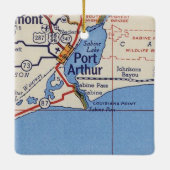 Port Arthur  Map Keramisch Ornament (Achterkant)