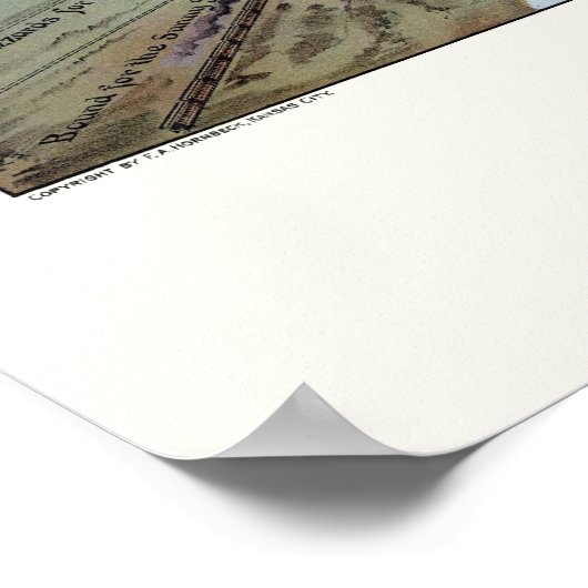 Port Arthur Railroad Route Adverteren Poster (Hoek)