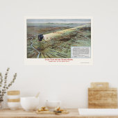 Port Arthur Railroad Route Adverteren Poster (Keuken)