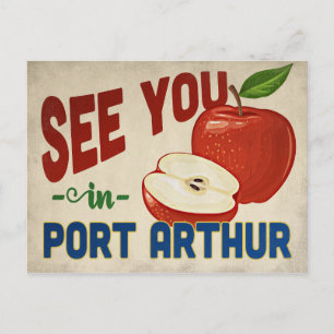 Port Arthur Texas Apple - Vintage Travel Briefkaart