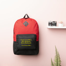 Port Autorité Retro Sac à dos Rouge/Noir