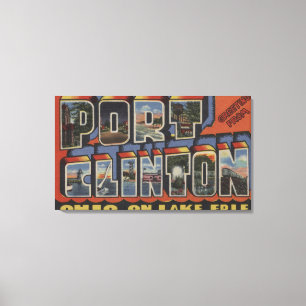 Port Clinton, Ohio - Lake Erie Canvas Afdruk