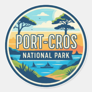 Port-Cros Nationaal Park Frankrijk Reizen Ronde Sticker