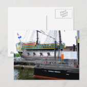 Port d'Amsterdam - Carte postale (Devant / Derrière)