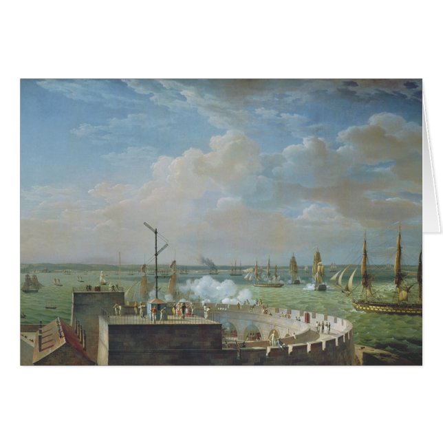 Port de Cherbourg, 1822 (Devant horizontal)
