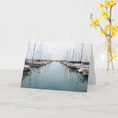 Port de Chicago - Carte de voeux pour voilier (Fleur jaune)