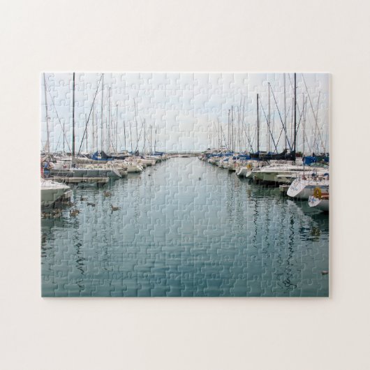 Port de Chicago - puzzle de voiliers au repos (Horizontal)