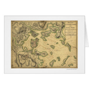 Port de la carte 1775 de Boston