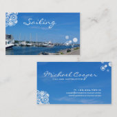 Port de navigation de bateau de cartes de visite (Devant / Derrière)