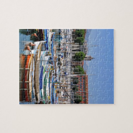 Port de Nice in Frankrijk Legpuzzel (Horizontaal)