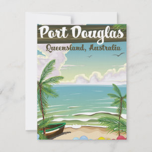 Port Douglas Australia vintage poster Kaart