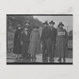 Port du masque pendant la Grippe espagnole 1918 Briefkaart
