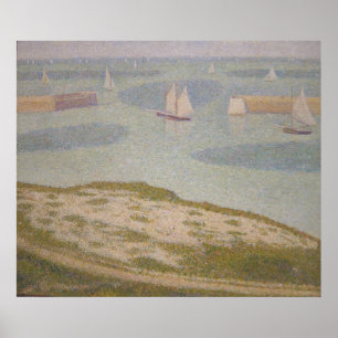 Port-en-Bessin toegang tot de haven Poster