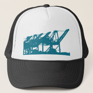 Port Harbror Cranes in Blue Pet