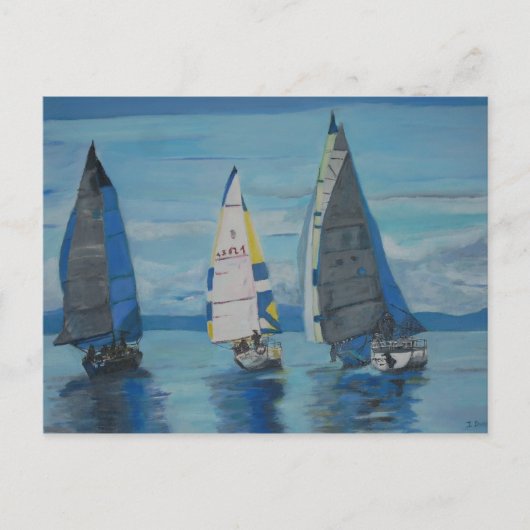 Port Hardy Sailing Regatta Briefkaart (Voorkant)