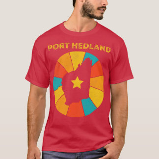 Port Hedland Western Australië Vintage in nood T-shirt