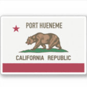 Port Hueneme CA Sticker (Voorkant)