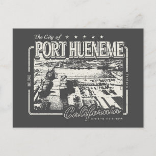 PORT HUENEME CALIFORNIA VINTAGE - MARINEBASIS BRIEFKAART