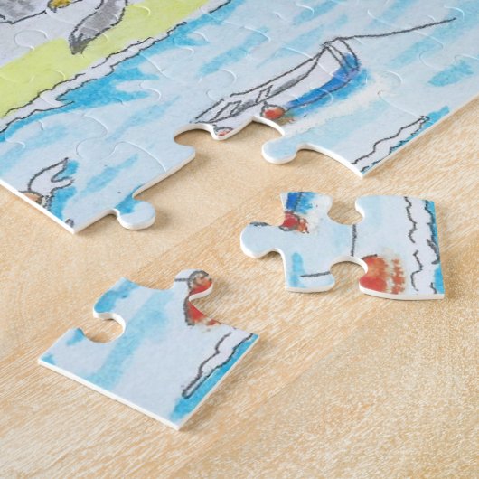 Port Isaac, Cornwall, Angleterre Jigsaw Puzzle (Côté)