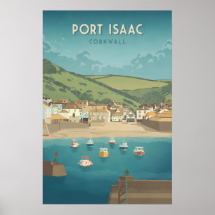 Port Isaac Cornwall Reisposter Poster