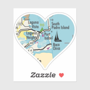 Port Isabel TX Map Sticker
