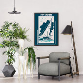 Port Jackson in Sydney - zeilen Poster