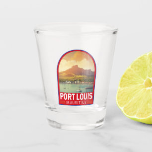 Port Louis Mauritius Reiskunst Vintage Shot Glas