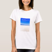 Port Macquarie strandscène Australië T-shirt (Voorkant)